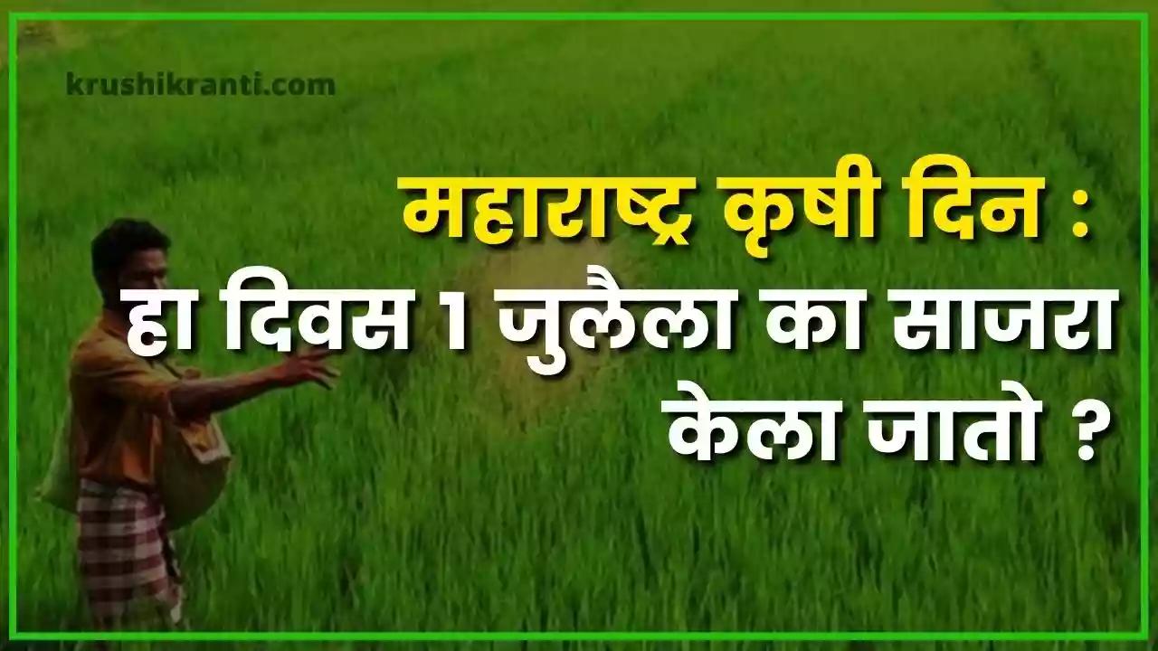 Maharashtra Krushi Din: महाराष्ट्रात 1 जुलैला का साजरा केला जातो हा दिवस?