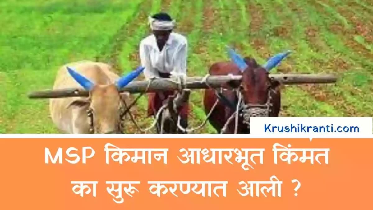 MSP किमान आधारभूत किंमत का सुरू करण्यात आली ?