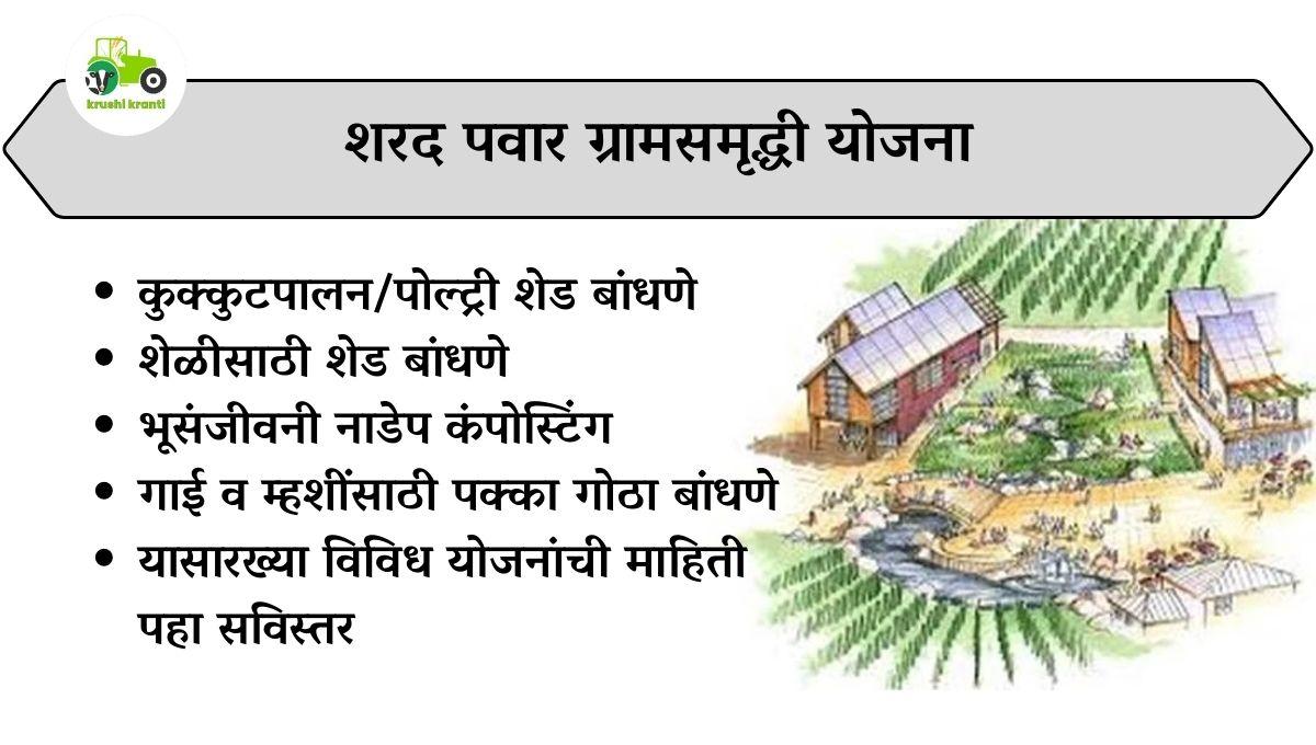 शरद पवार ग्रामसमृद्धी योजना पहा सविस्तर माहिती