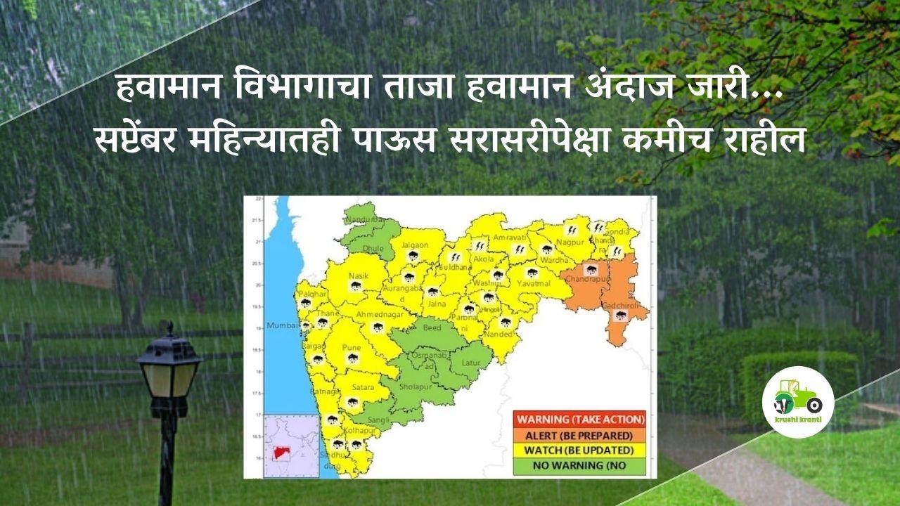 IMD Alert : हवामान विभागाचा ताजा हवामान अंदाज जारी 