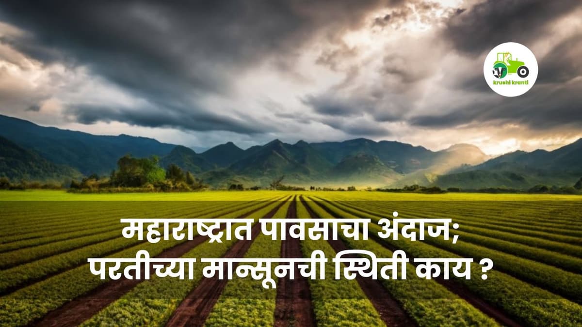 Rain Update : महाराष्ट्रात पावसाचा अंदाज; परतीच्या मान्सूनची स्थिती काय ?