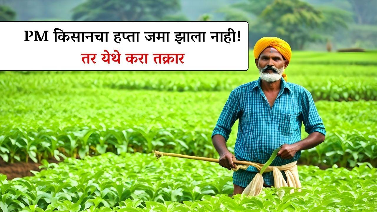 PM किसानचा हप्ता जमा झाला नाही तर येथे तक्रार करा
