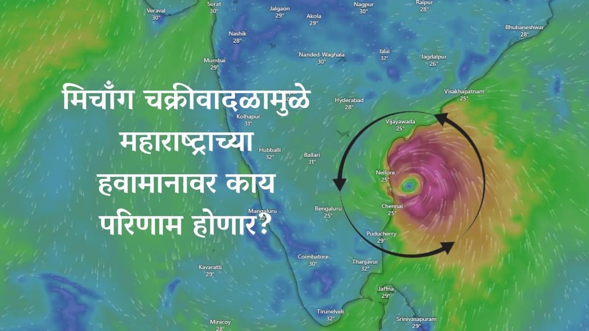 मिचाँग चक्रीवादळामुळे महाराष्ट्राच्या हवामानावर काय परिणाम होणार?