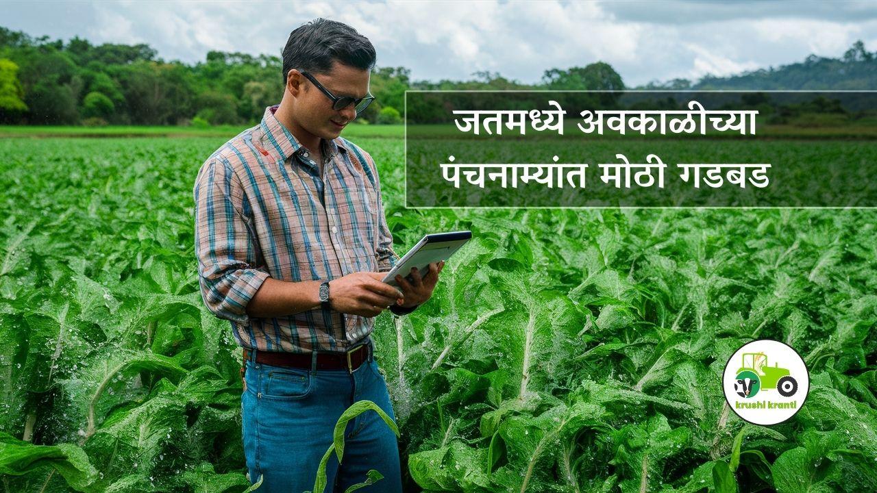 जतमध्ये अवकाळीच्या पंचनाम्यांत गडबड 