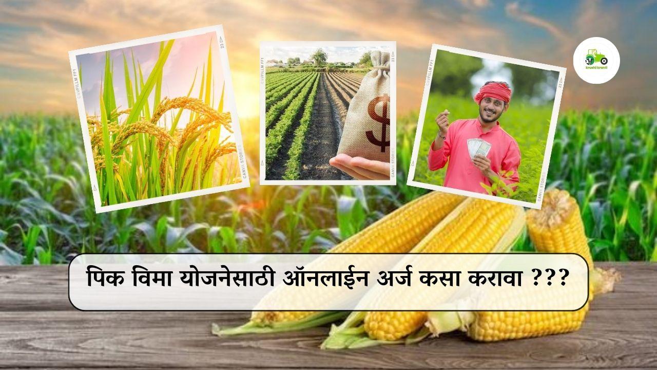 पिक विमा योजनेसाठी ऑनलाईन अर्ज कसा करावा?