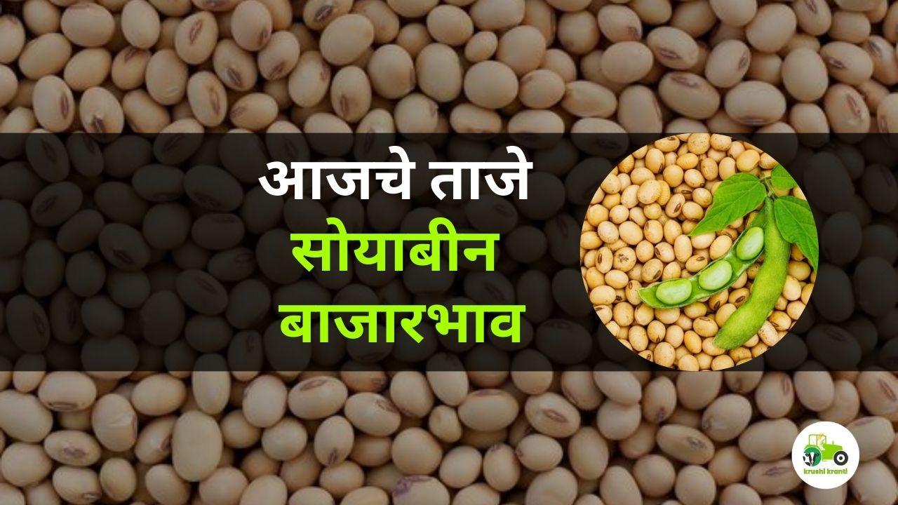आजचे सोयाबीन बाजारभाव