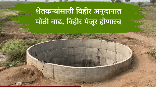 विहीर अनुदानाची अट शिथिल, अनुदानात मोठी वाढ…