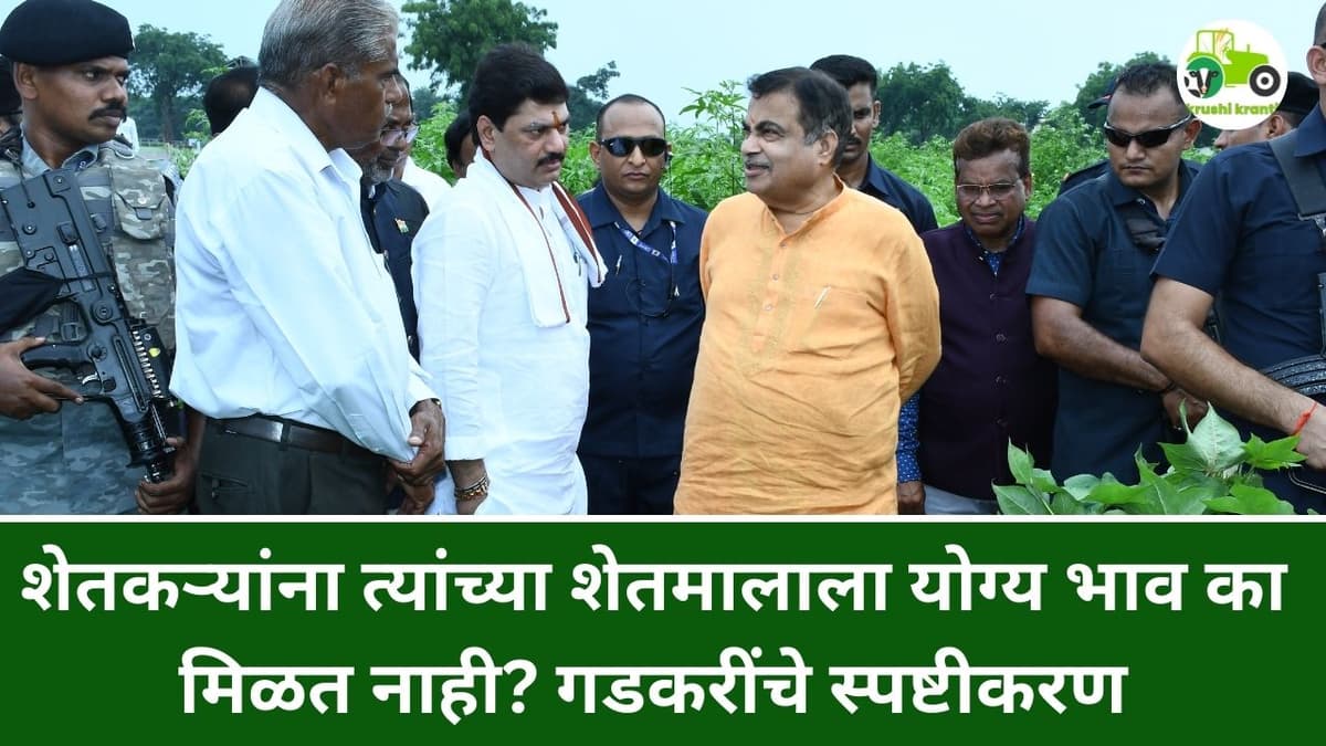 शेतकऱ्यांना त्यांच्या शेतमालाला योग्य भाव का मिळत नाही? गडकरींचे स्पष्टीकरण