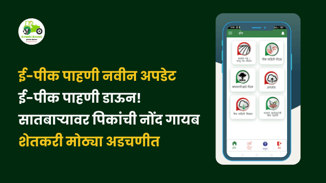 E-Crop Survey समस्यांचा भडका: सातबाऱ्यावर पिकांची नोंद गायब, शेतकरी त्रस्त