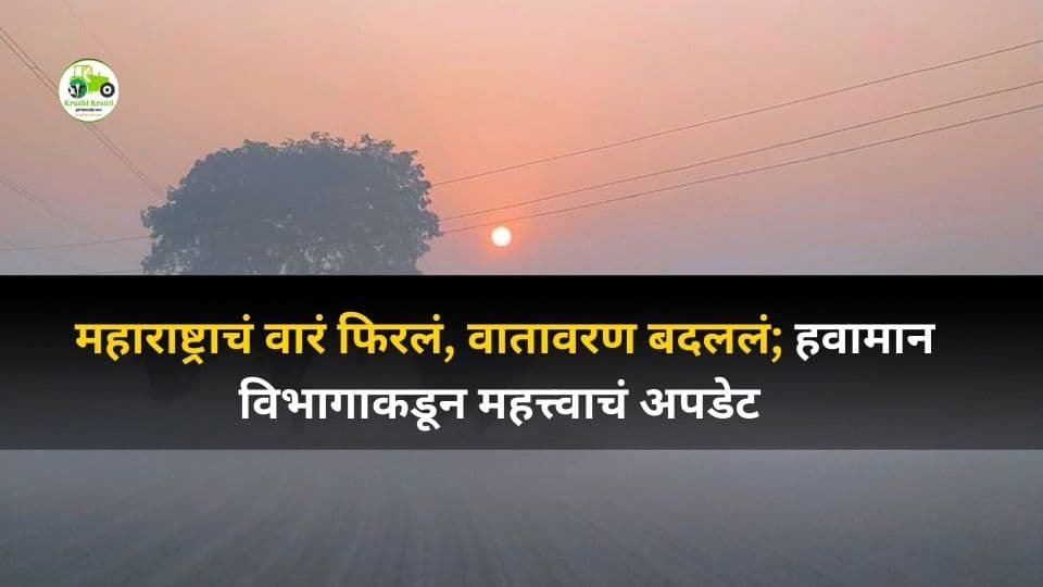 महाराष्ट्र हवामान अपडेट: राज्यात थंडी घट, ढगाळ वातावरणामुळे दिलासा – IMD
