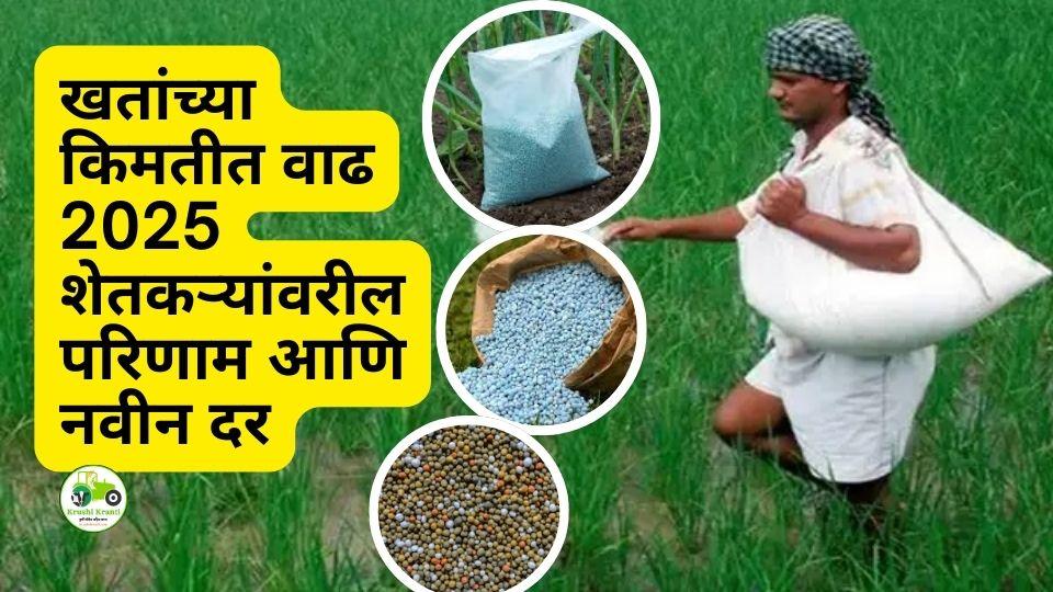 रासायनिक खतांच्या किमतीत पुन्हा वाढ: शेतकऱ्यांचे आर्थिक नियोजन कोलमडले