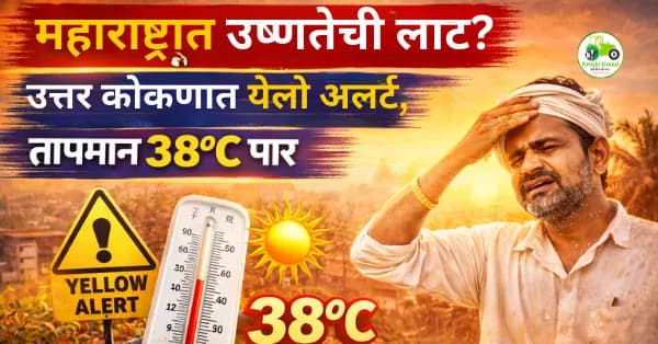 महाराष्ट्रात उष्णतेची लाट? उत्तर कोकणात येलो अलर्ट, तापमान 38°C पार