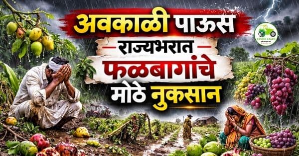 अवकाळी पाऊस आणि गारपीट 2026 | महाराष्ट्रातील शेतीचे मोठे नुकसान