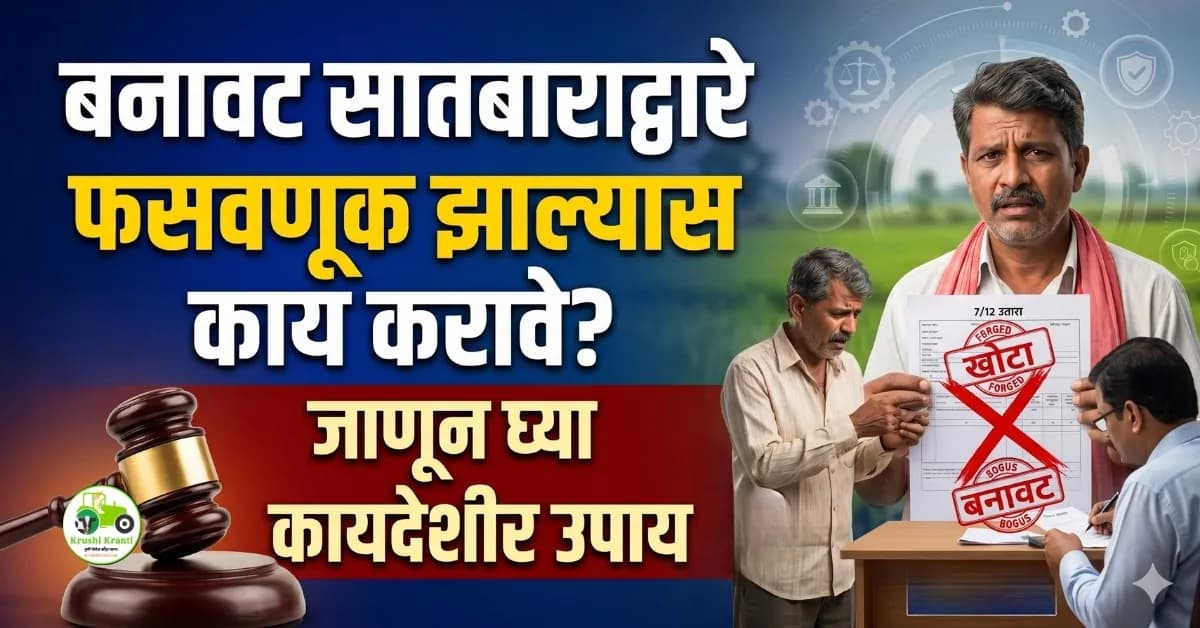 बनावट सातबाराद्वारे फसवणूक झाल्यास काय करावे? जाणून घ्या कायदेशीर उपाय