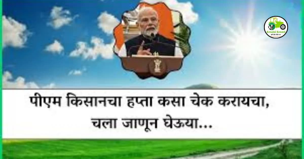 पीएम किसानचा हप्ता कसा चेक करायचा, चला जाणून घेऊया...