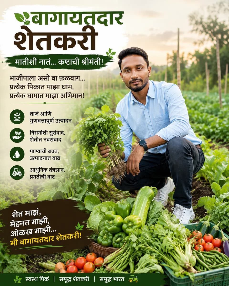 फ्रेश भाजीपाला मिळेल