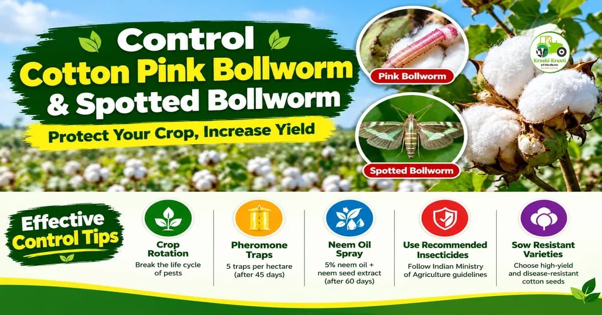 Cotton Bollworm Management: Pink & Spotted Bollworm Contro
