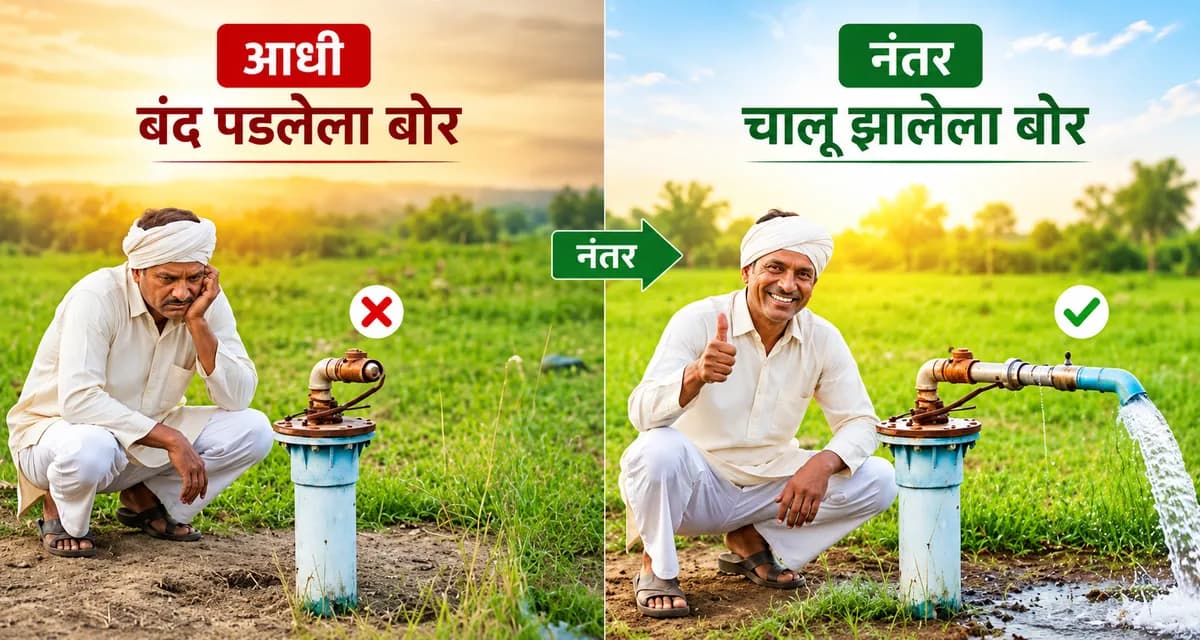 बंद पडलेला बोर पुन्हा चालू करा?