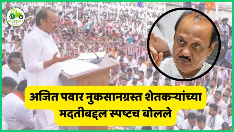 अजित पवार नुकसानग्रस्त शेतकऱ्यांच्या मदतीबद्दल स्पष्टच बोलले