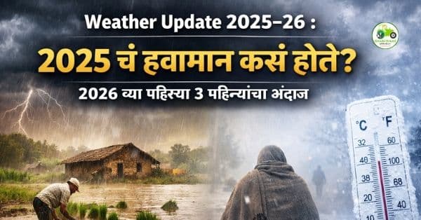 Weather Update 2025–26 : २०२५ चं हवामान कसं होतं? २०२६ च्या पहिल्या ३ महिन्यांचा अंदाज