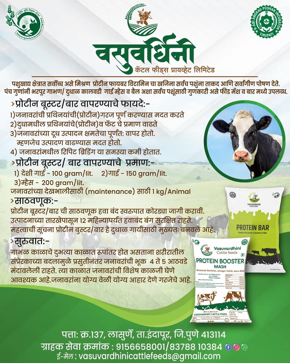 वसुवर्धिनी कॅटल फीड्स