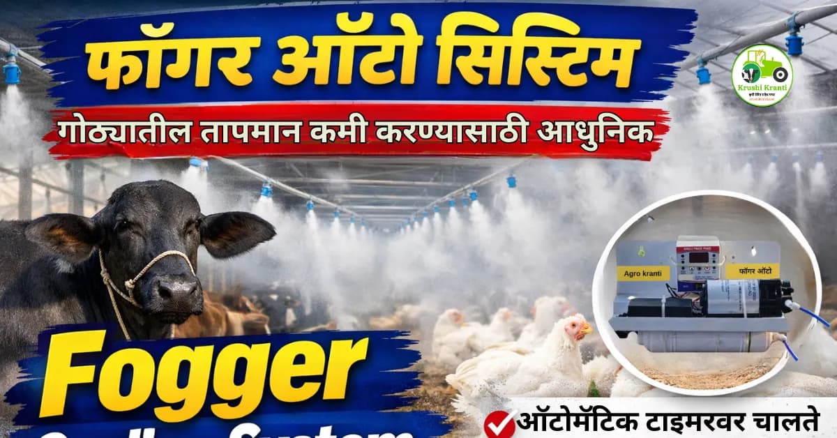 फॉगर ऑटो सिस्टिम | गोठ्यातील तापमान कमी करण्यासाठी