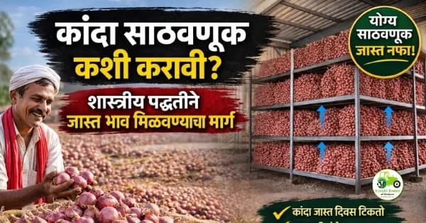 कांदा साठवणूक कशी करावी? शास्त्रीय पद्धतीने जास्त भाव मिळवण्याचा मार्ग