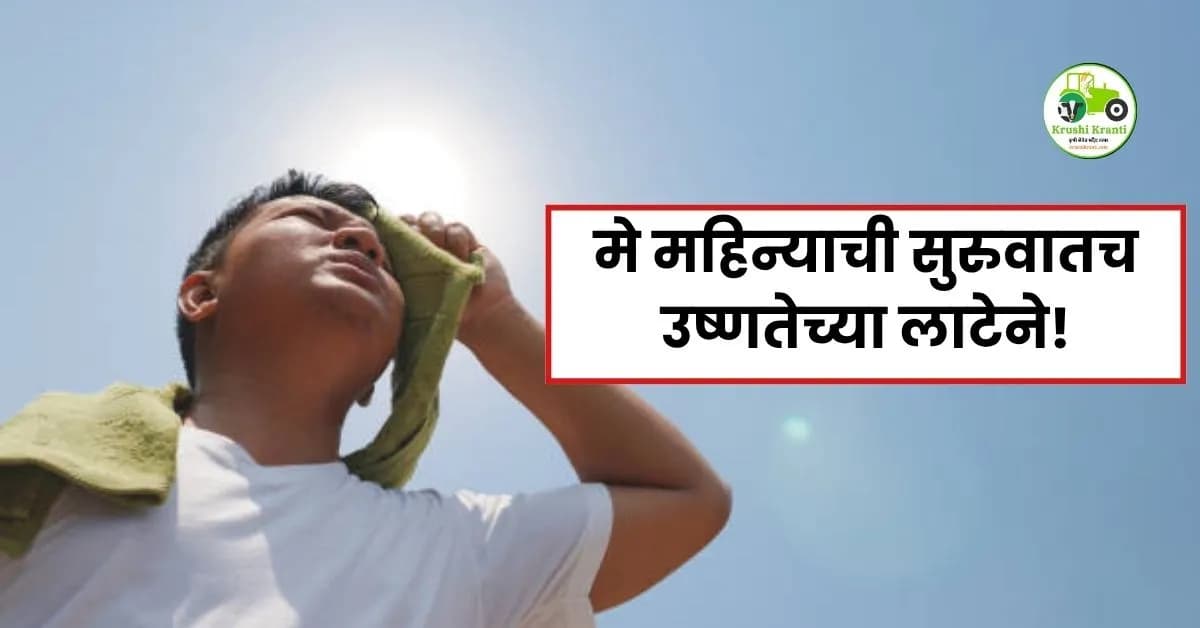 मे महिन्याची सुरुवातच उष्णतेच्या लाटेने!