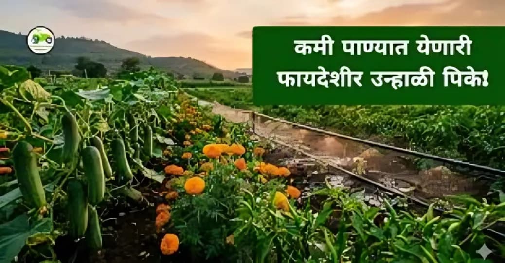 कमी पाण्यात आणि कडक उन्हात 'ही' ५ पिके देतील बंपर नफा; एप्रिल-मे महिन्यासाठी खास नियोजन!