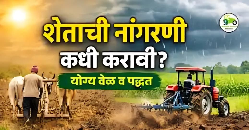 शेताची नांगरणी कधी करावी? योग्य वेळ व पद्धत – संपूर्ण मार्गदर्शक