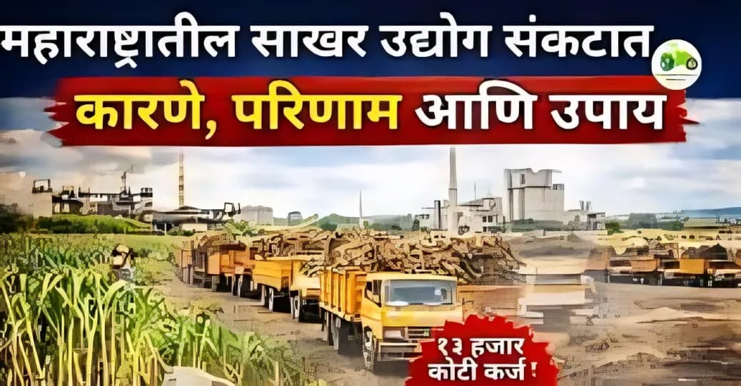 महाराष्ट्रातील साखर उद्योग संकटात – कारणे, परिणाम आणि उपाय