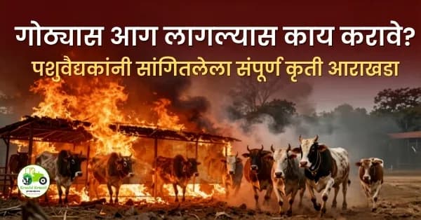 गोठ्यास आग लागल्यास काय करावे? पशुवैद्यकांनी सांगितलेला संपूर्ण कृती आराखडा