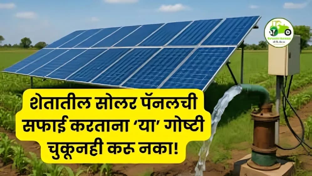 शेतातील सोलर पॅनलची सफाई करताना ‘या’ गोष्टी चुकूनही करू नका!