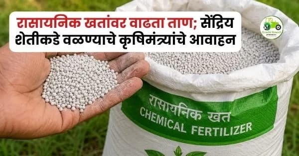 रासायनिक खतांवर वाढता ताण; सेंद्रिय शेतीकडे वळण्याचे कृषिमंत्र्यांचे आवाहन
