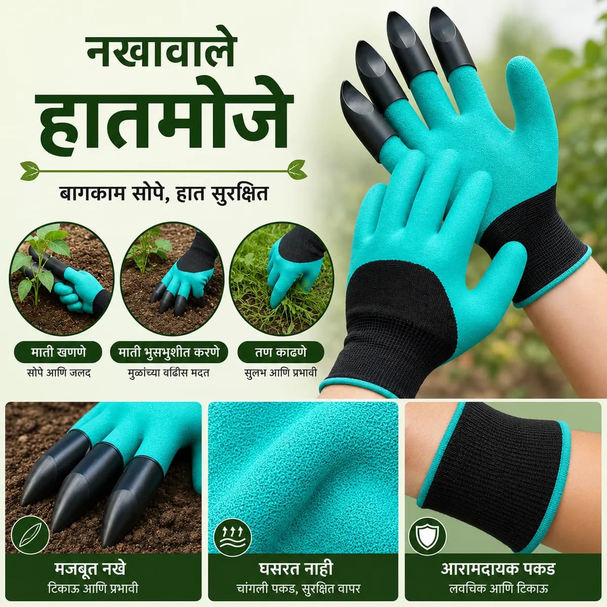 नखावाले हातमोजे