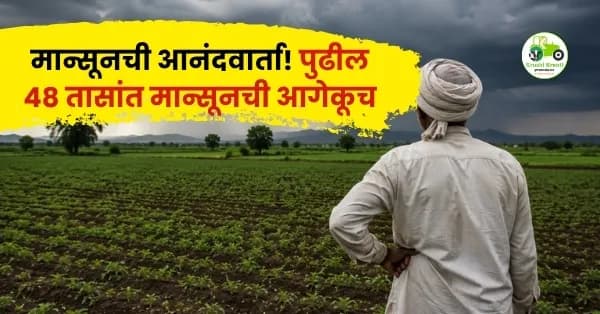 मान्सूनची आनंदवार्ता! पुढील ४८ तासांत मान्सूनची आगेकूच, शेतकऱ्यांसाठी काय आहेत संकेत?
