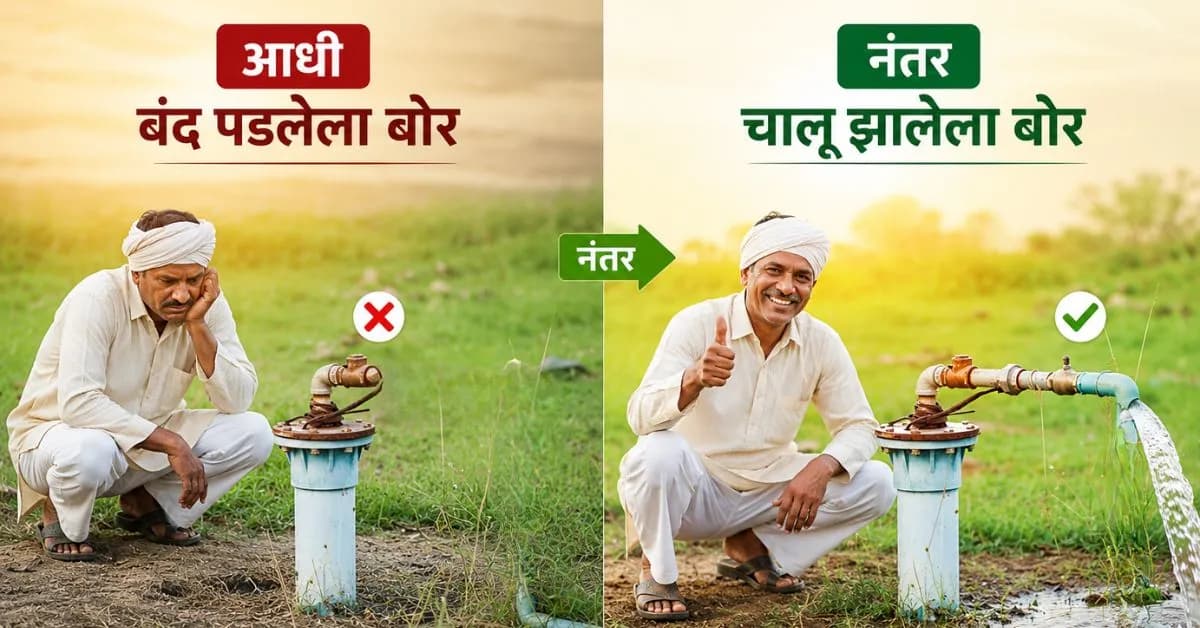 बंद पडलेला बोर पुन्हा चालू करा?