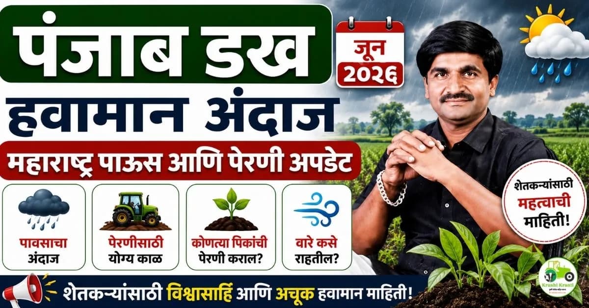 एल निनोची भीती सोडा; २१ जूनपासून संपूर्ण महाराष्ट्रात मुख्य पेरणीचा पाऊस!