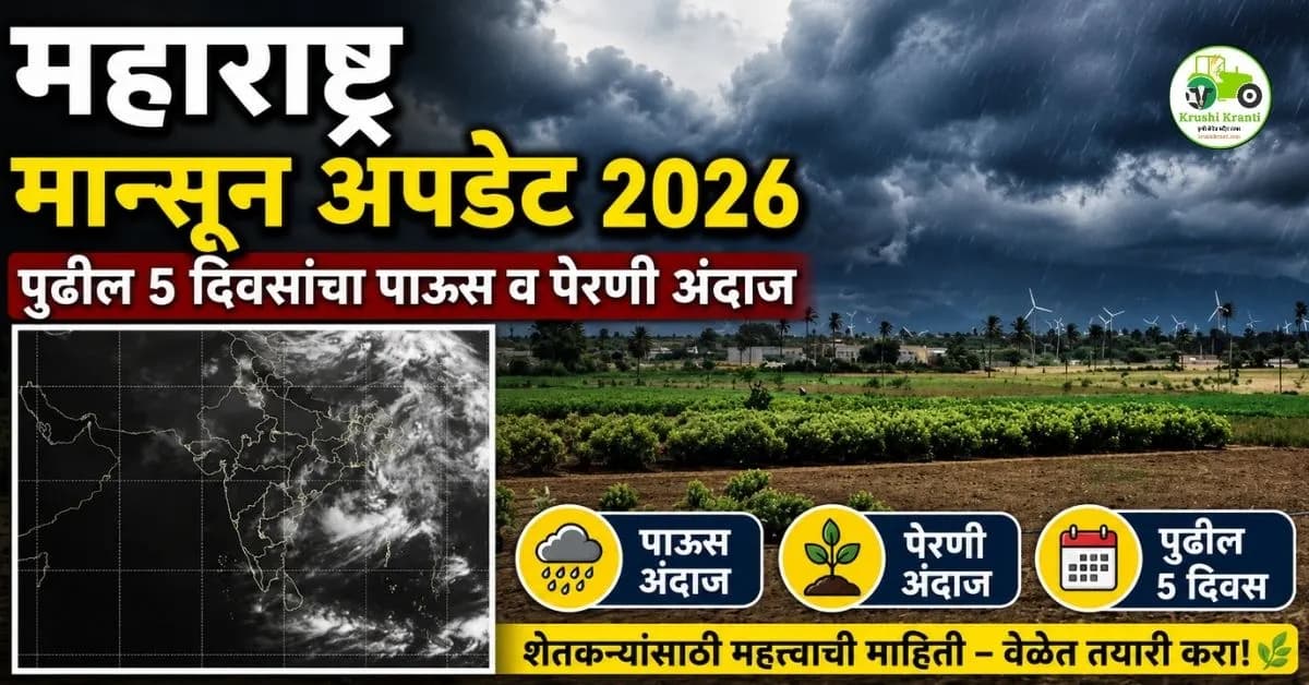महाराष्ट्रात मान्सून का रेंगाळला? पुढील 4 ते 5 दिवसांचा हवामान अंदाज
