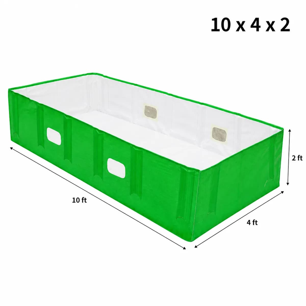 ४५० GSM उच्च दर्जाचा HDPE व्हर्मी बेड (10 x 4 x 2)