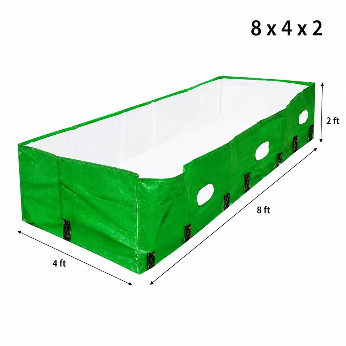 ४५० GSM उच्च दर्जाचा HDPE व्हर्मी बेड (8 x 4 x 2)