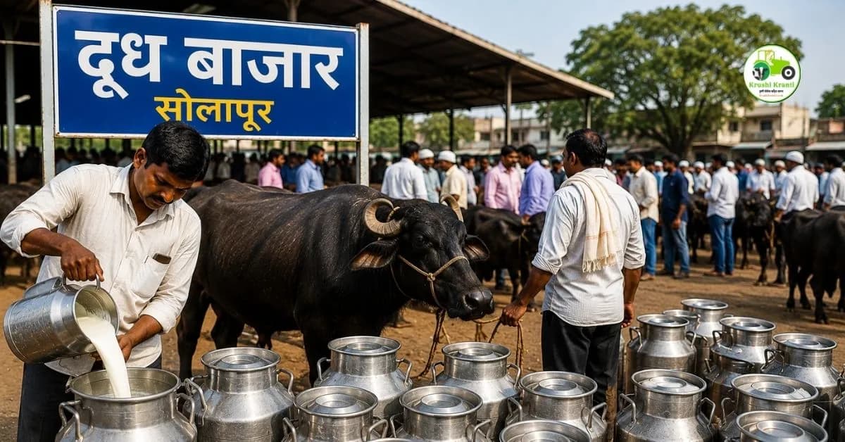 सोलापूरमध्ये म्हशीच्या दुधाच्या दरात मोठी वाढ; एका लिटरला 70 ते 90 रुपये दर