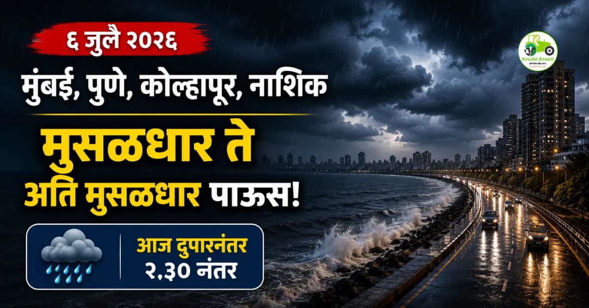 पंजाब डख हवामान अंदाज ६ जुलै २०२६
