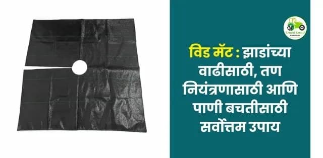 झाडांच्या वाढीसाठी, तण नियंत्रणासाठी आणि पाणी बचतीसाठी सर्वोत्तम उपाय