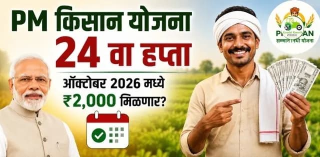 पीएम किसान योजनेचा 24 वा हप्ता ऑक्टोबरमध्ये? ₹2,000 मिळवण्यासाठी ही महत्त्वाची कामे त्वरित पूर्ण करा