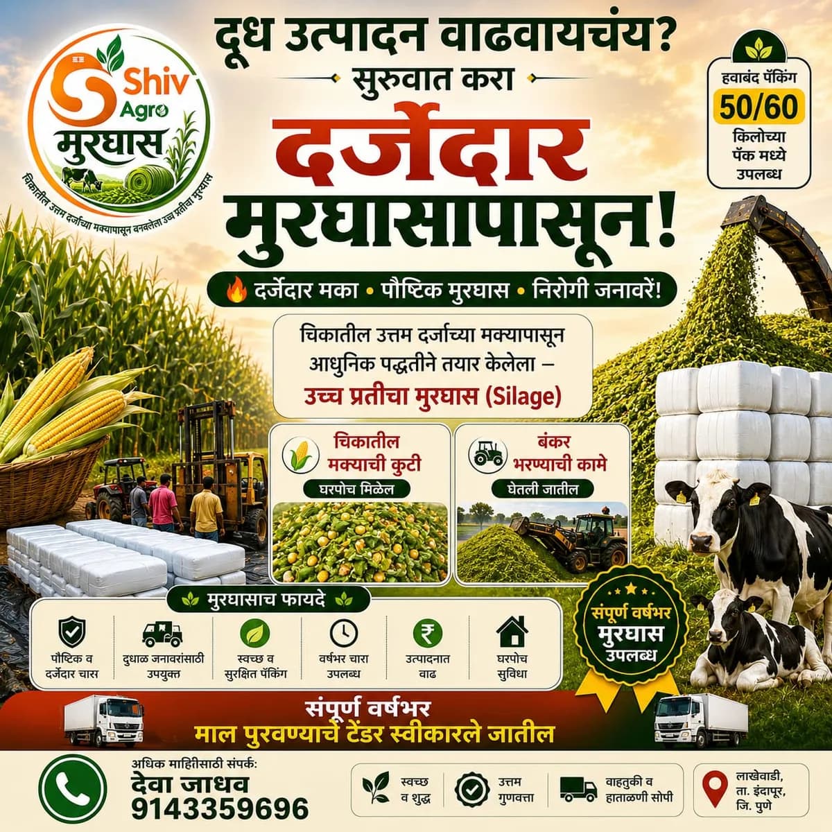 मुरघास विक्रीस उपलब्ध