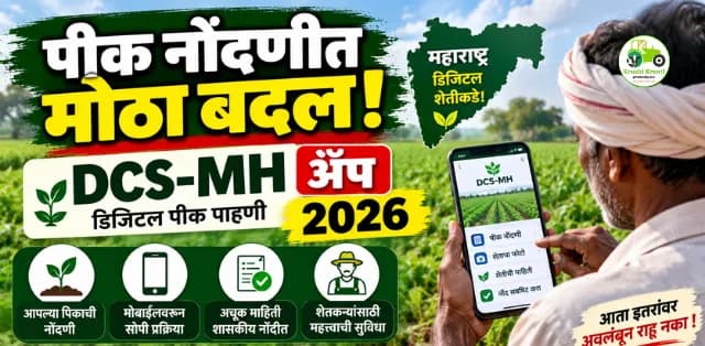 शेतकऱ्यांसाठी डिजिटल पीक पाहणीचा नवा बदल