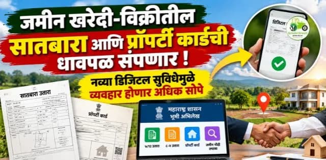 जमीन खरेदी-विक्रीतील सातबारा आणि प्रॉपर्टी कार्डची धावपळ कमी होणार; डिजिटल सुविधेमुळे व्यवहार होणार अधिक सोपे