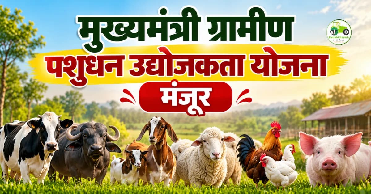 मुख्यमंत्री ग्रामीण पशुधन उद्योजकता योजना 2026 | पशुपालन अनुदान