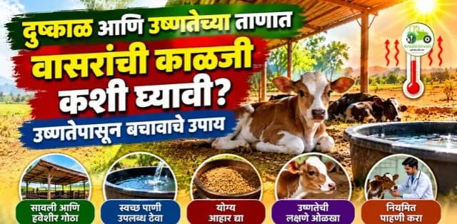 दुष्काळ आणि उष्णतेच्या ताणात वासरांची काळजी कशी घ्यावी?